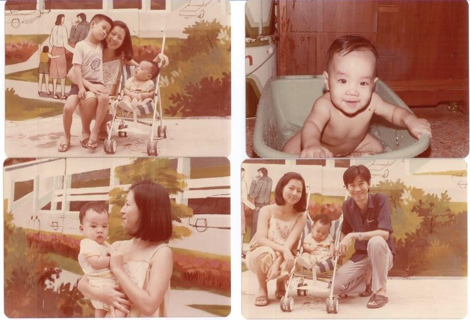 My family at the old Siam Square in Bangkok. Circa 1981.