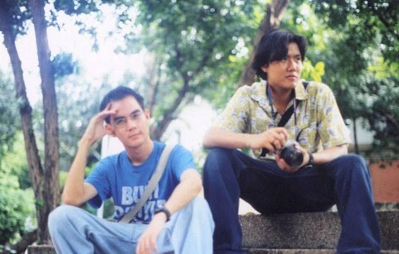 With one of my very few classmates who would like to be my friend. With me, we often went out to explore the world of Thai architecture outside of classroom.