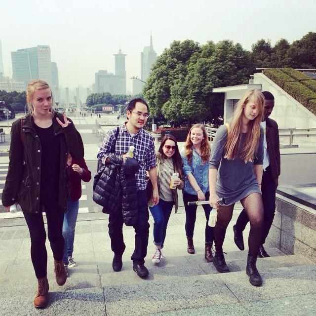 My Architecture and Urban Design of Shanghai class last year. Each week we traveled to different sites in the city to learn about the city in situ.