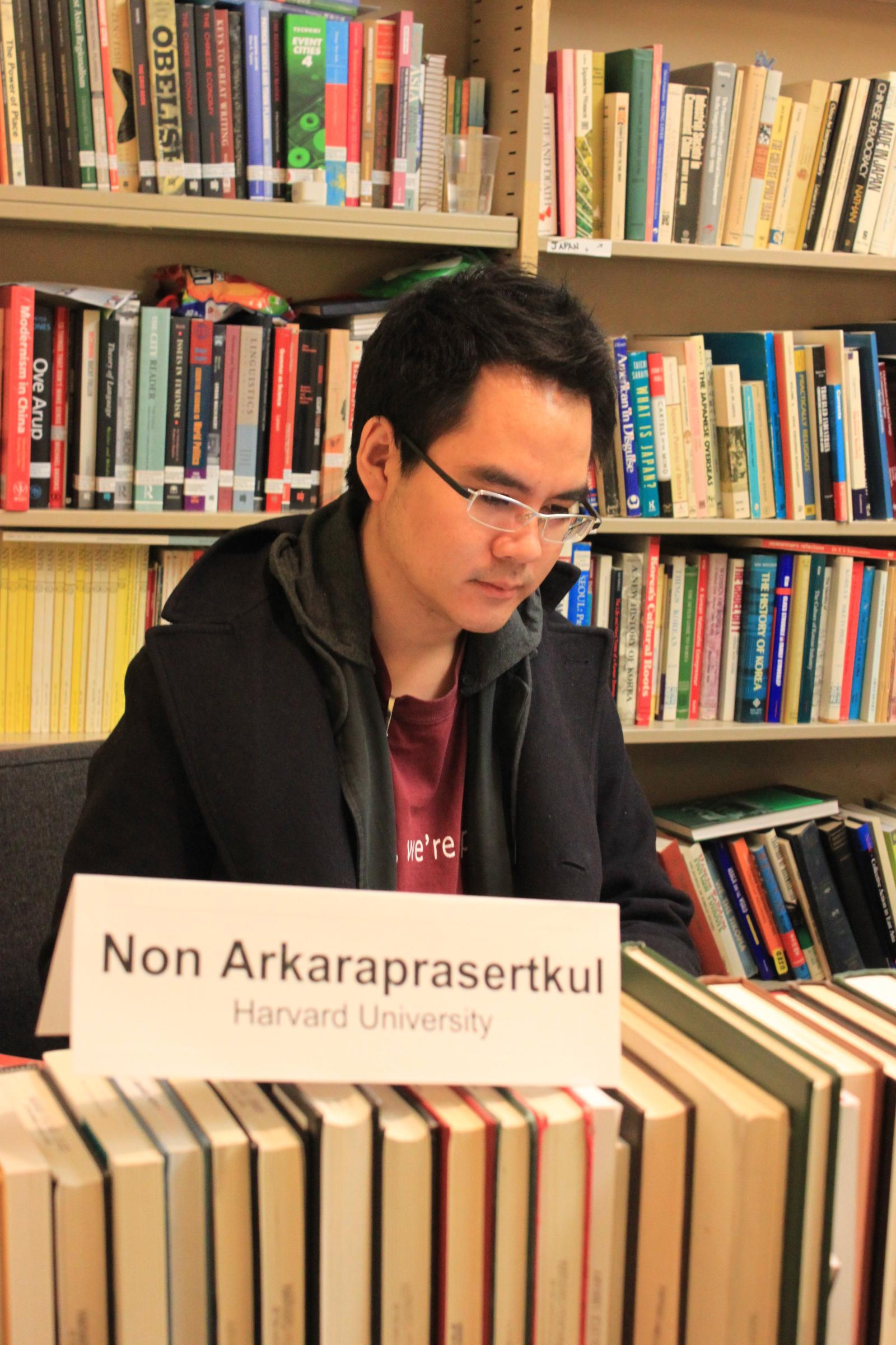 Me in my personal library during my graduate school days. I had about 1,000 books there.